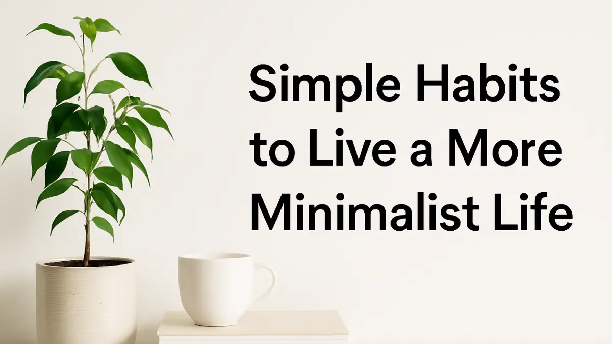 10 Simple Minimalist Habits That Can Change Your Life (Without Feeling Restricted)
